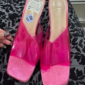 Mudd Women's Hot Pink Mules